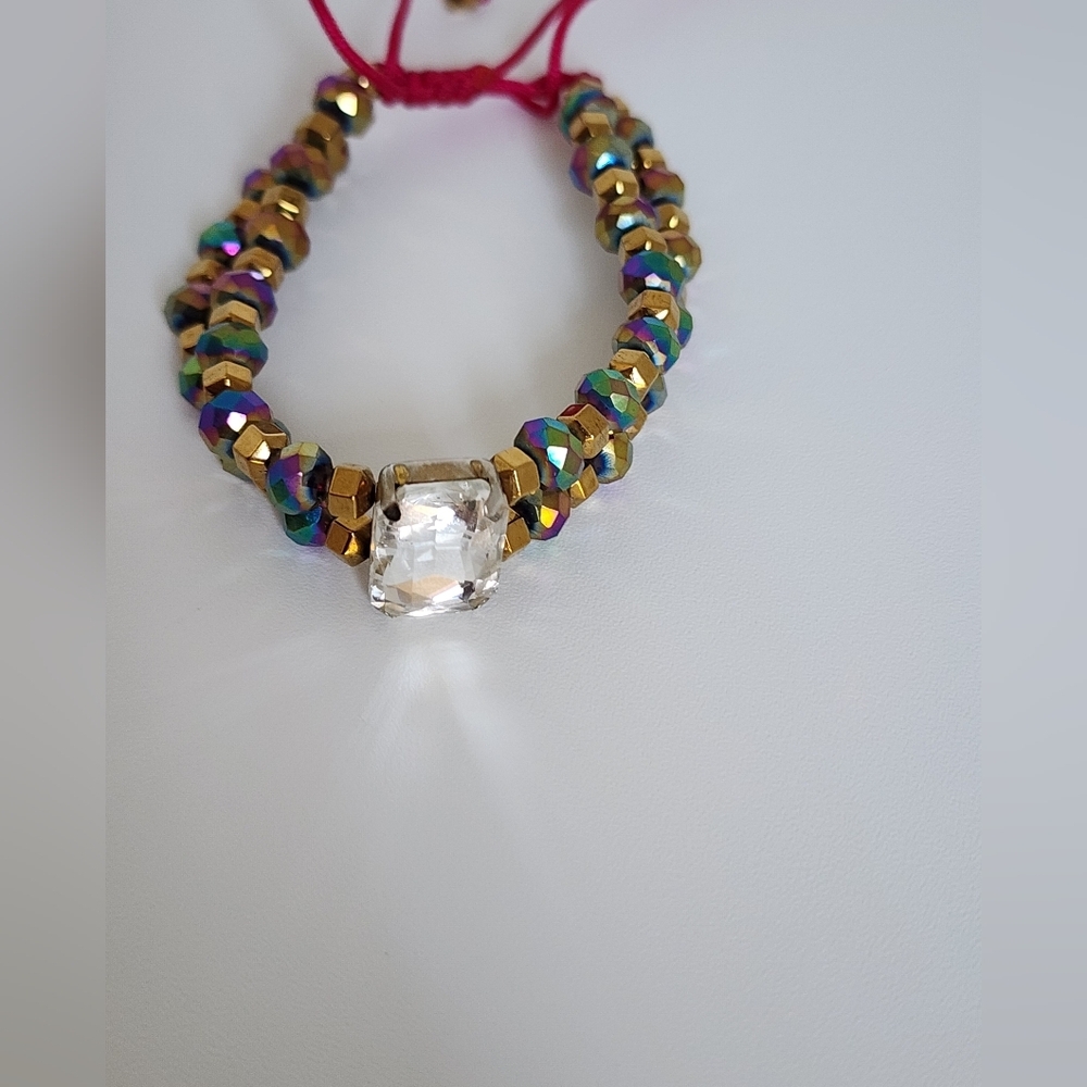 Set of Three Beaded Adjustable Bracelets - Picture 7 of 10